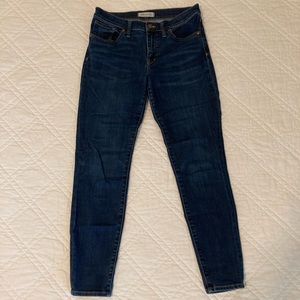 Madewell 9” High Riser Skinny Jeans Size 29
